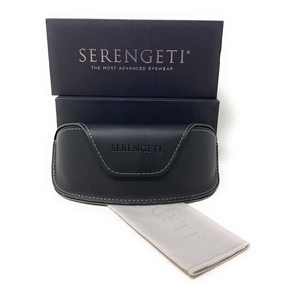 SERENGETI Lupton SS553001 Light Brown Gold Polarized Wrap Sunglasses 67mm Wrap
